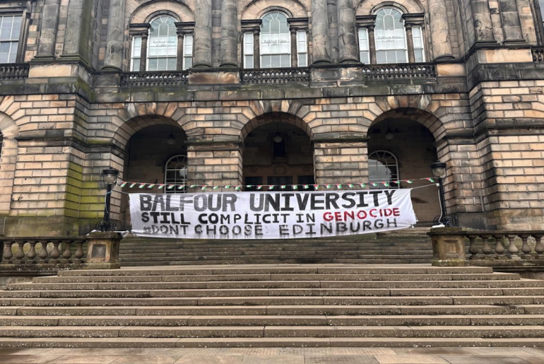 Gaza Solidarity Encampment at Old College, University of Edinburgh